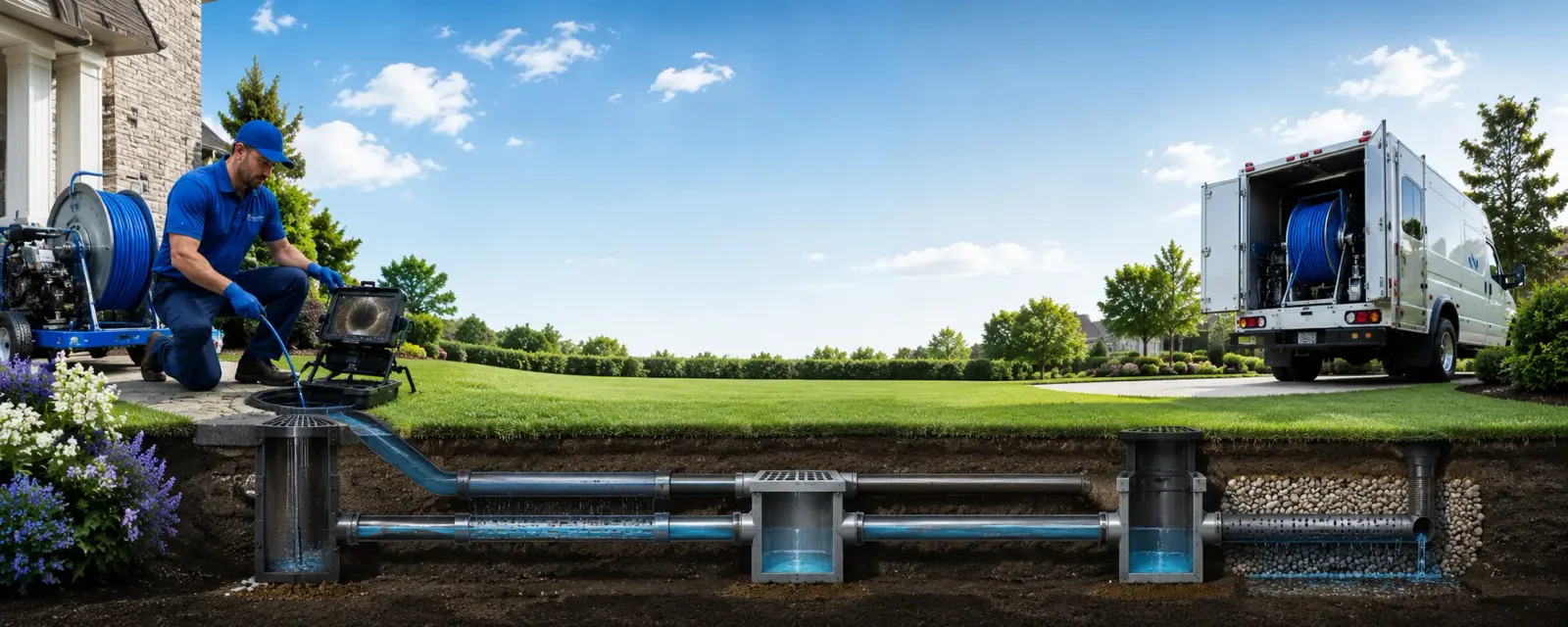 Outdoor drain cleaning information for Myra, WV